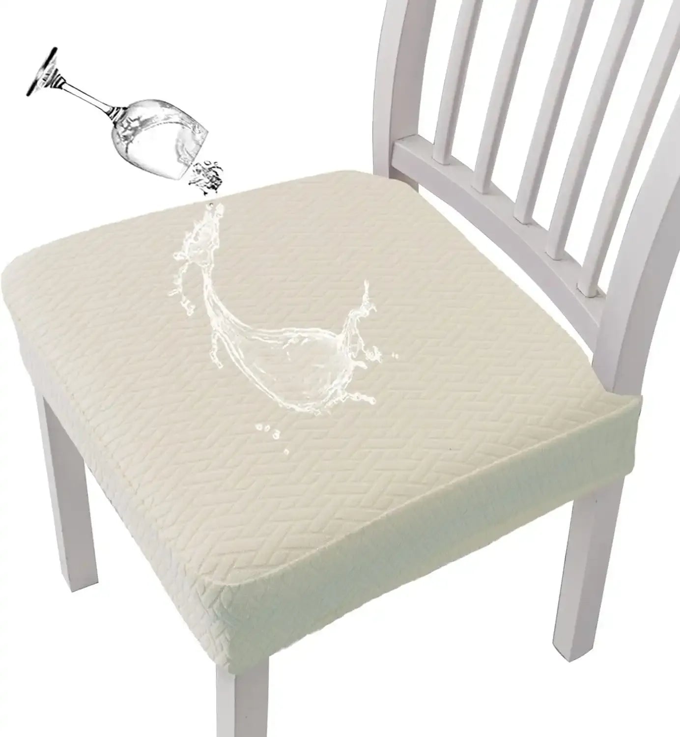 Set de 4 Fundas Protectoras para Silla en Jacquard Premium